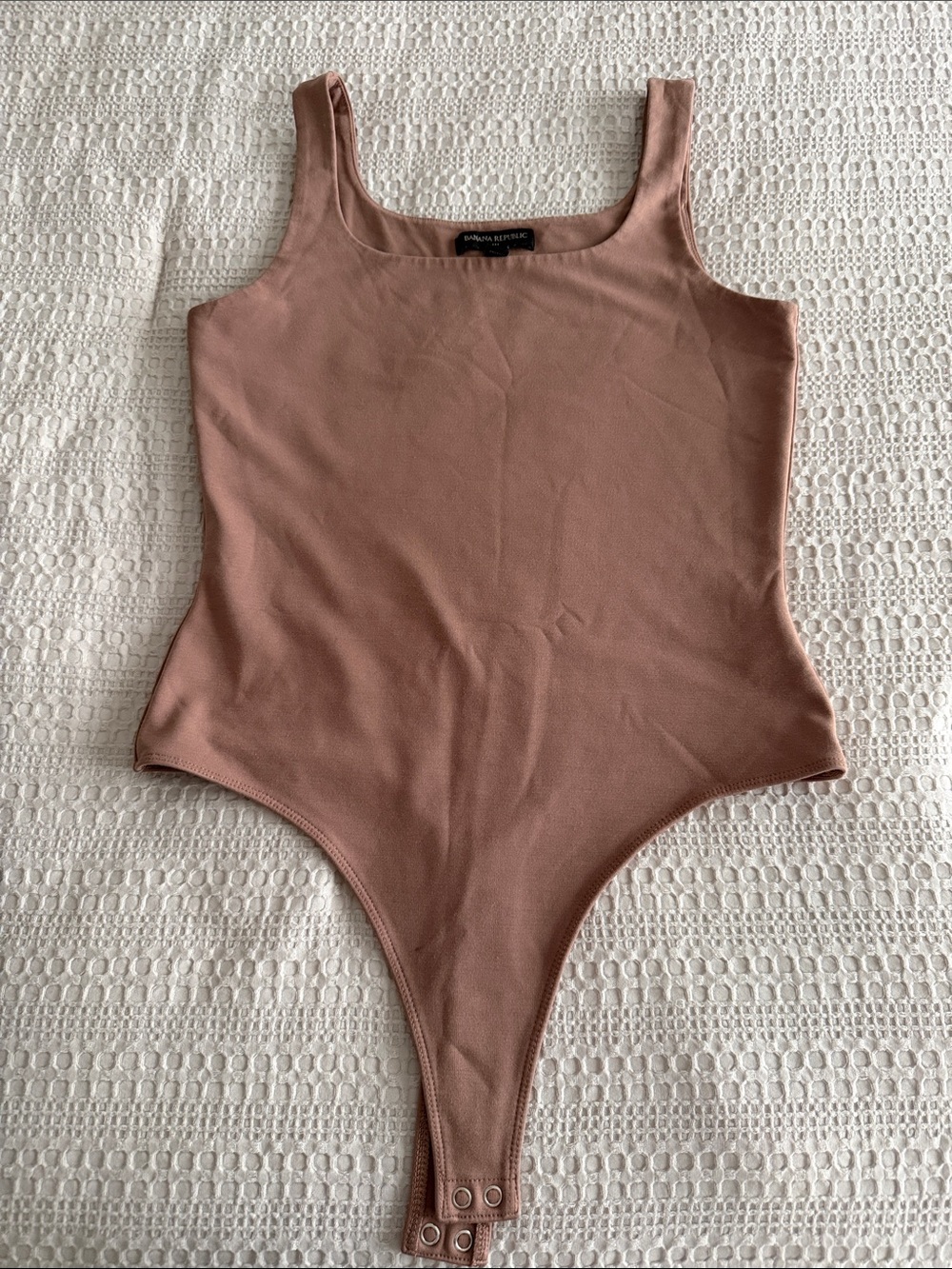 Banana Republic Dusty Rose Ribbed Tank Bodysuit